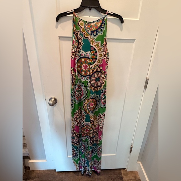 Heimish USA Maxi Dress Sleeveless Boho Medallion Print Colorful Casual Summer - Picture 5 of 11